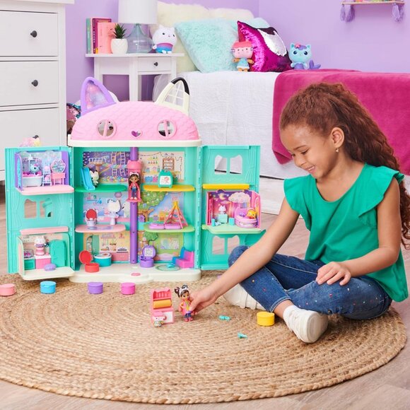 Gabbys Dollhouse Art Studio Action Figure Set Baby Box Cat Paint Palette - Picture 6 of 7